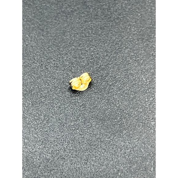 Designer Hallmarked 14K Yellow Gold Black Onyx Stud Earrings 7.5mm x 5mm Oval - Picture 8 of 12